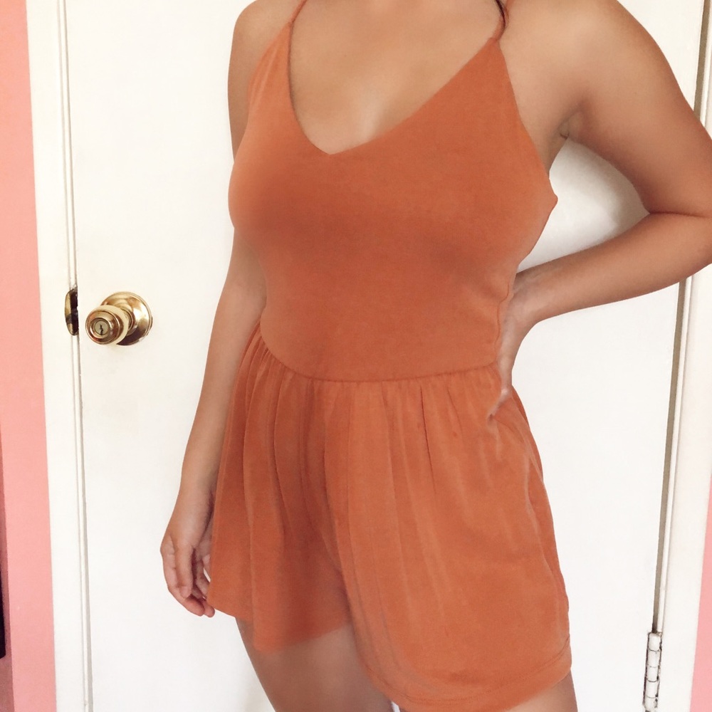 RUST Strappy Romper